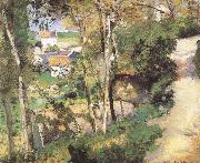 Camille Pissarro Pang plans scenery Schwarz oil